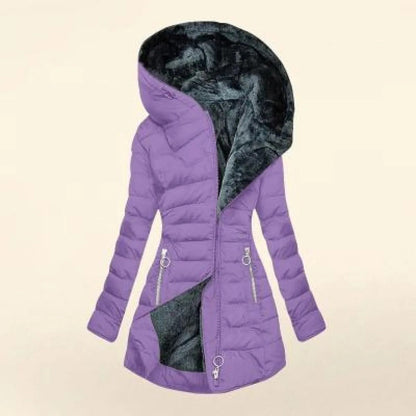 Warme Fleecejacke Damen Soft Gesteppt