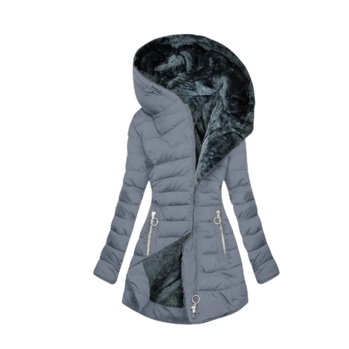 Warme Fleecejacke Damen Soft Gesteppt