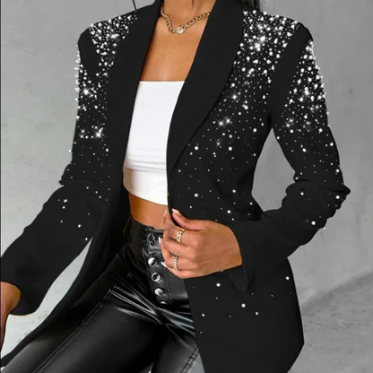 Eleganter Damenblazer mit Perlenstickerei