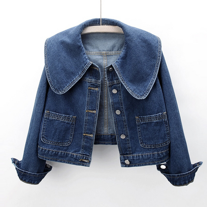 Stylische Denimjacke Damen Kurz Modisch