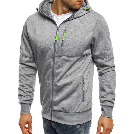Herren Sweatjacke Kapuzenpullover Reißverschluss