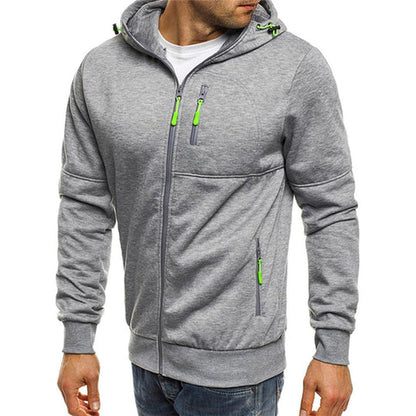 Herren Sweatjacke Kapuzenpullover Reißverschluss