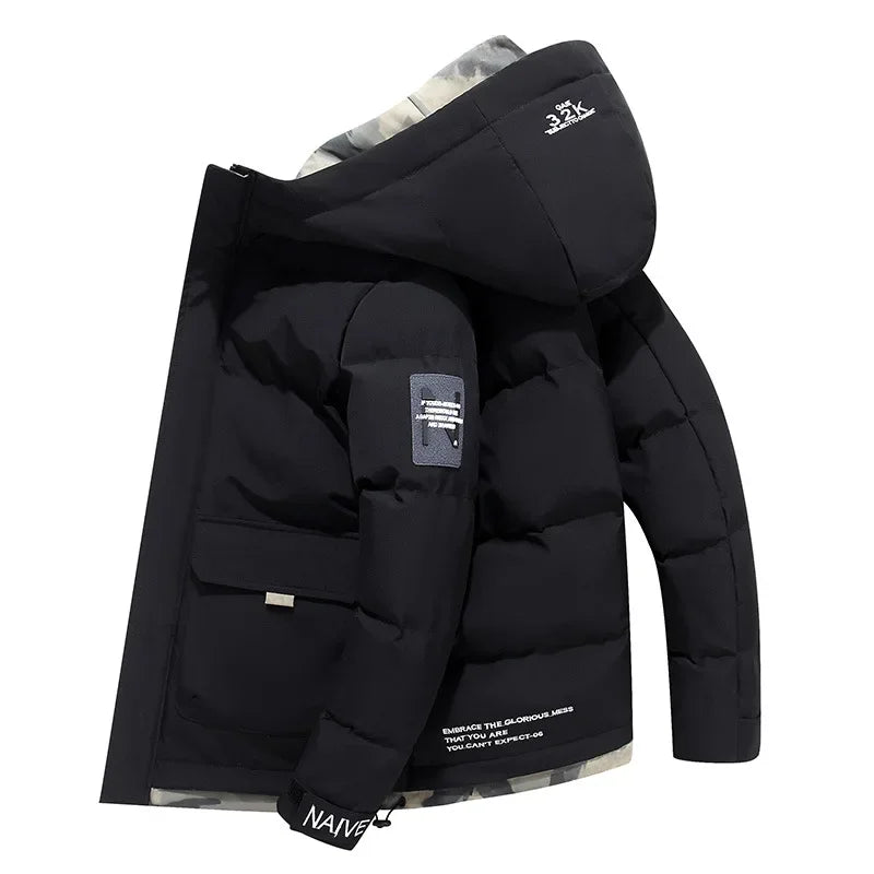Warme Winterjacke Mit Kapuze