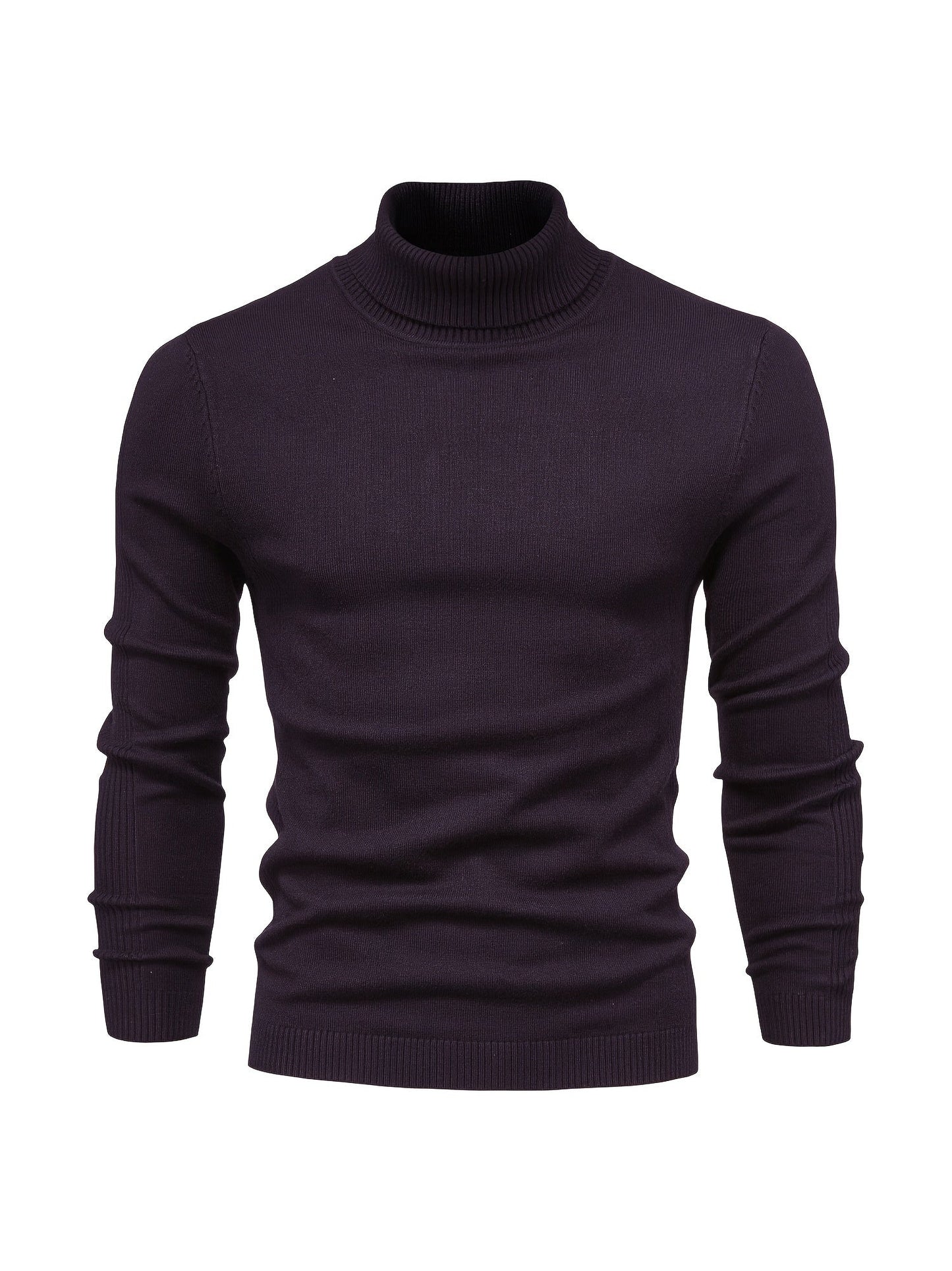 Herren Rollkragenpullover Merinowolle Modern Warm