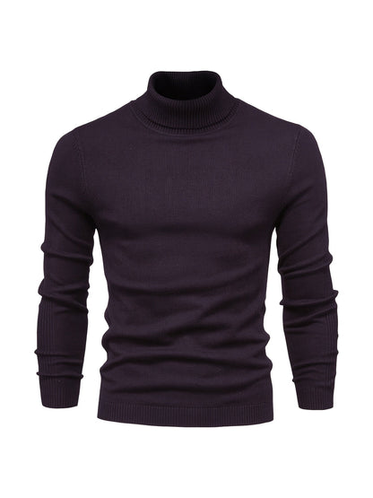 Herren Rollkragenpullover Merinowolle Modern Warm