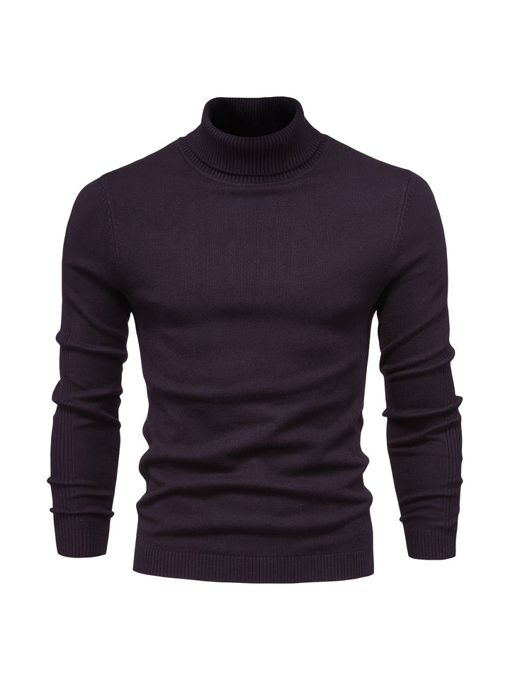 Herren Rollkragenpullover Merinowolle Modern Warm