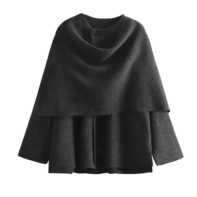 Stylischer Asymmetrischer Mantel Damen