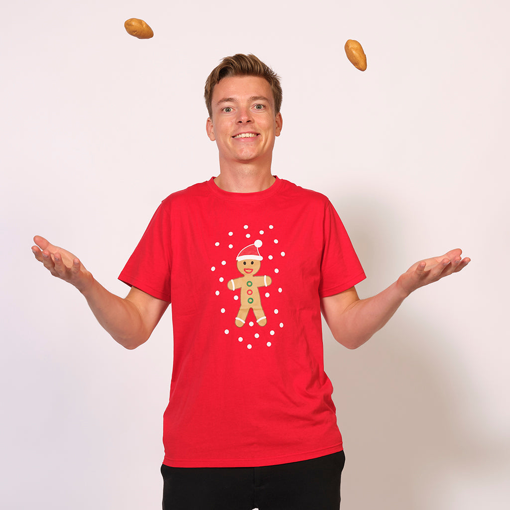 Stylische Herren T-Shirt Cookie Man's Design - IdealeKleiden