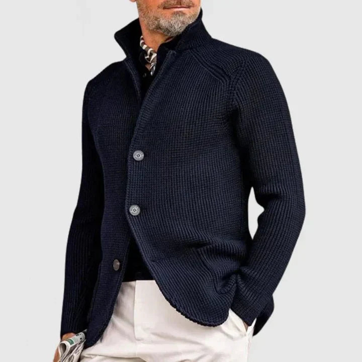 Herren Cardigan Modern Knopfverschluss
