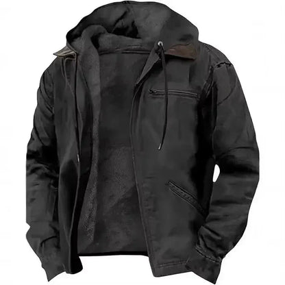Herren Winterjacke Dicke Kapuze Warm