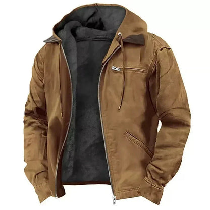 Herren Winterjacke Dicke Kapuze Warm