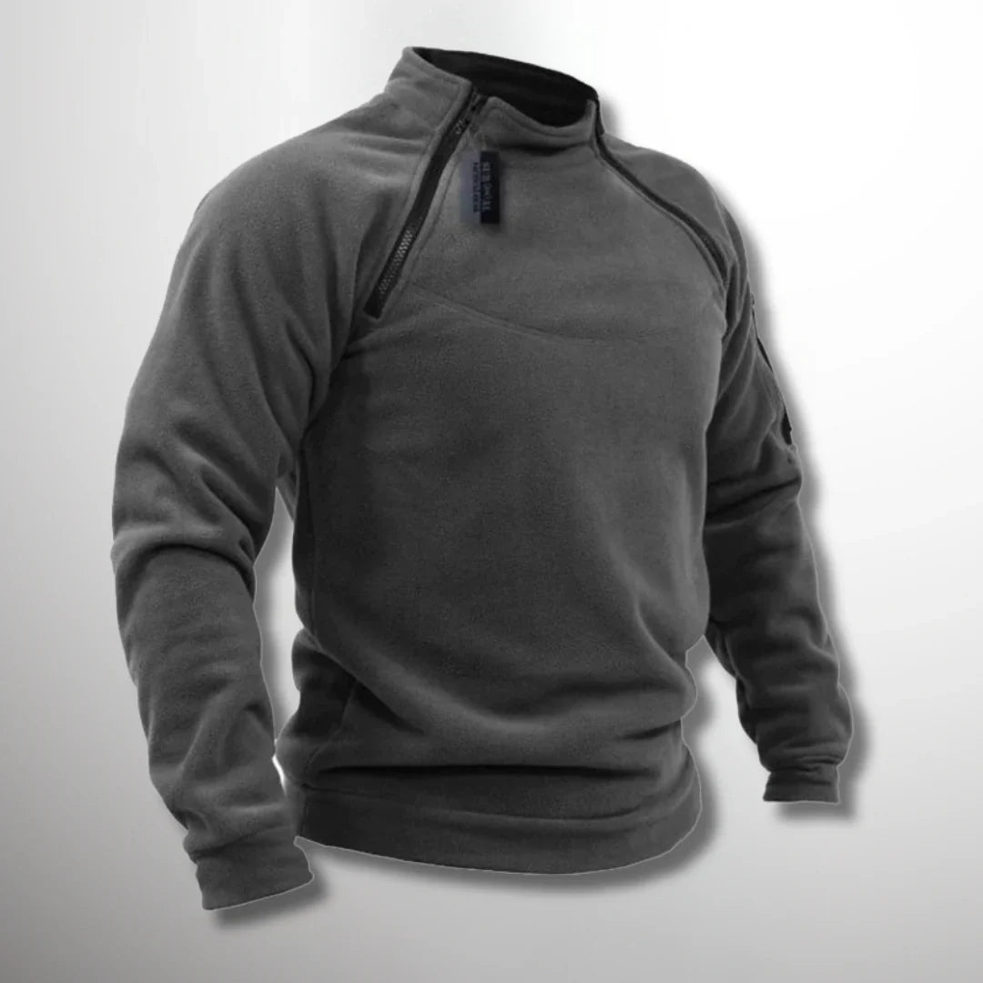 Herren Fleece Pullover Winddicht Funktionell - IdealeKleiden