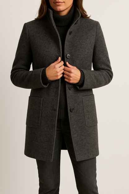 Stylischer Wollmantel Damen Isabella