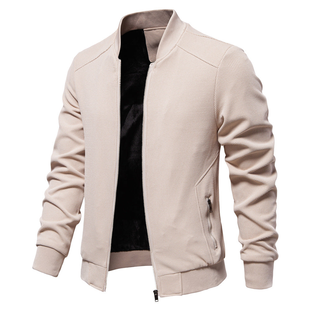 Stylische Herren Bomberjacke Zip Up - IdealeKleiden