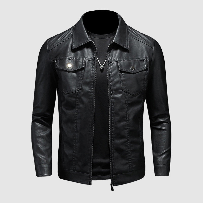 Frühlings Lederjacke Elegant Damen