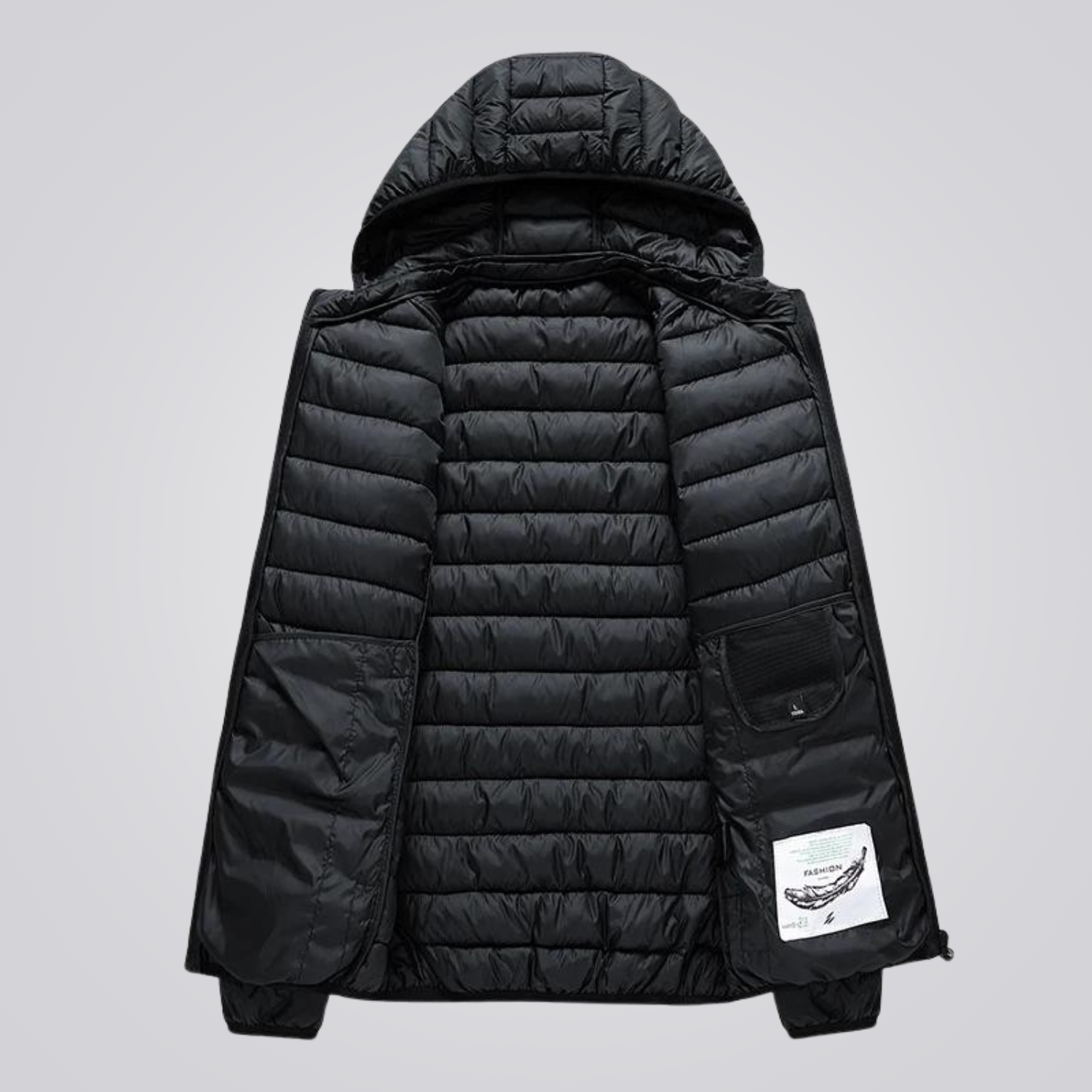 Wattierte Winterjacke Damen Kapuze Abnehmbar - IdealeKleiden