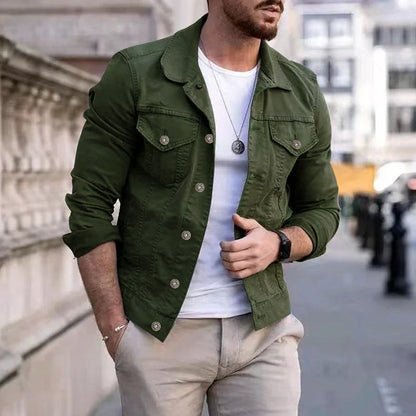 Herren Jeansjacke Klassisch Robust