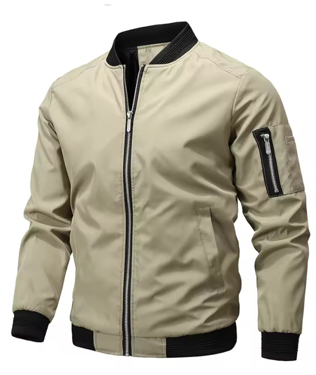 Moderne Herren Bomberjacke Slim Fit - IdealeKleiden