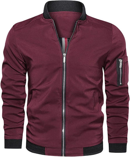 Moderne Herren Bomberjacke Slim Fit