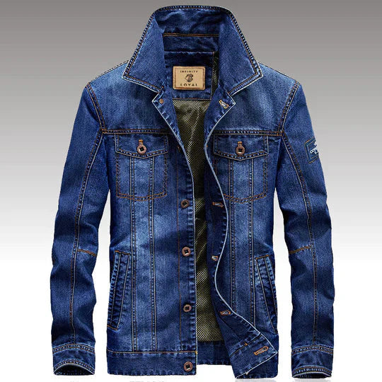 Slim Fit Herren Jeansjacke - IdealeKleiden