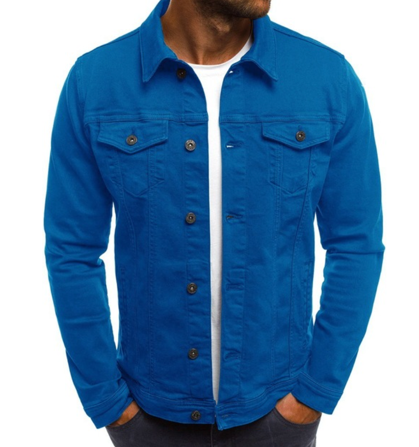 Schlanke Herren Jeansjacke Slim Fit Style