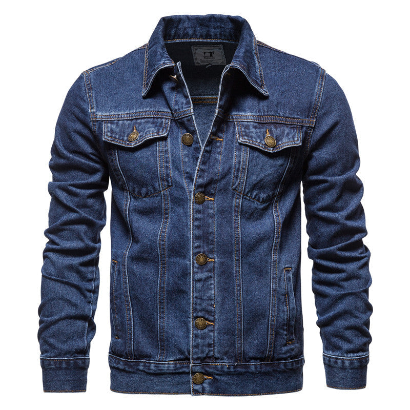 Herren Jeansjacke Klassisch Schnitt