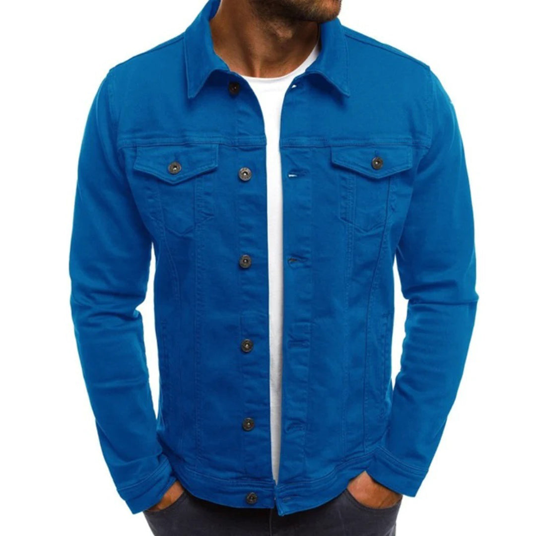 Slim Fit Jeansjacke Herren Sommer