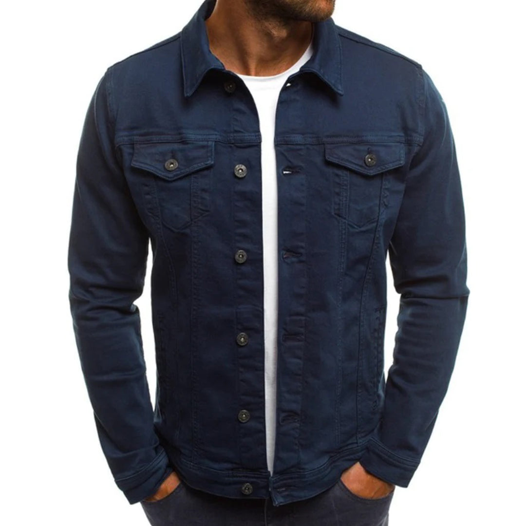 Slim Fit Jeansjacke Herren Sommer