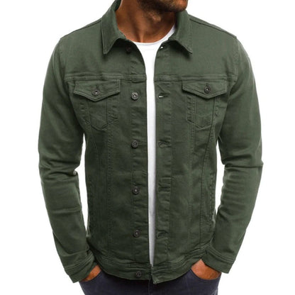 Slim Fit Jeansjacke Herren Sommer