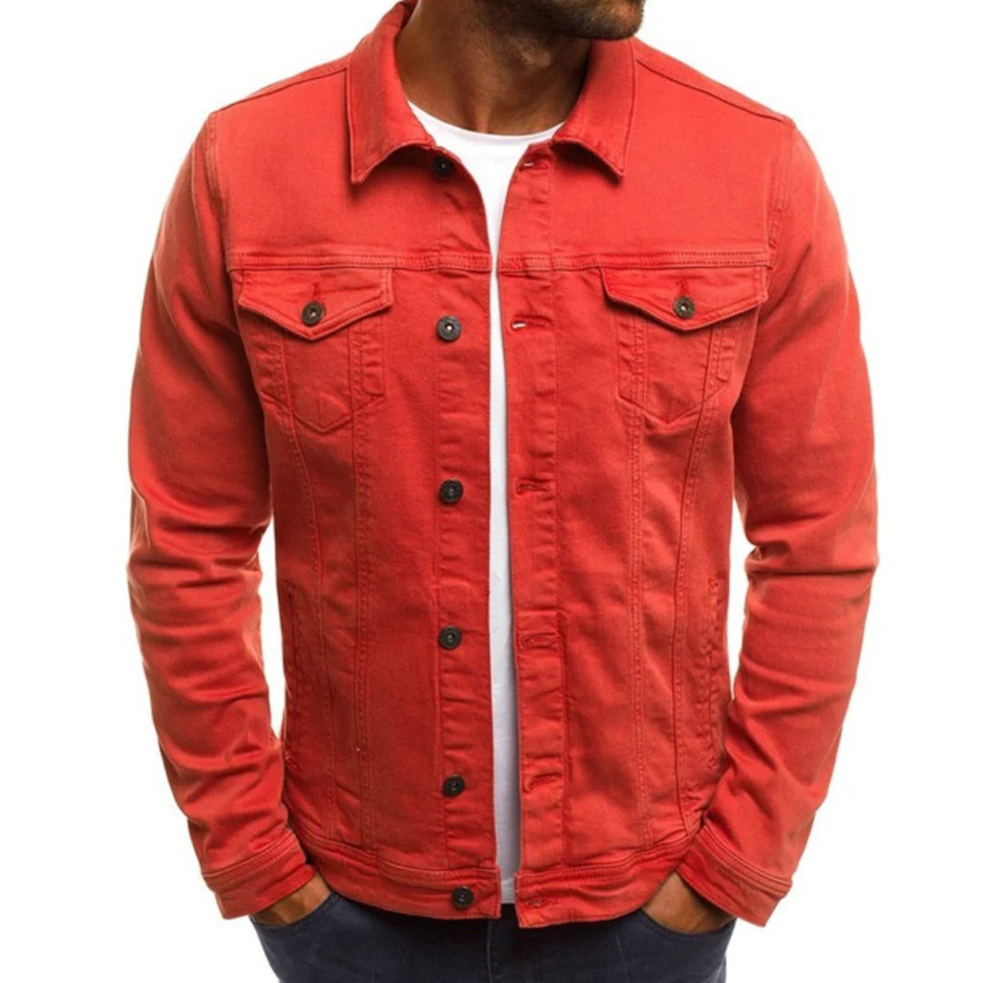Slim Fit Jeansjacke Herren Sommer