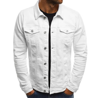 Slim Fit Jeansjacke Herren Sommer
