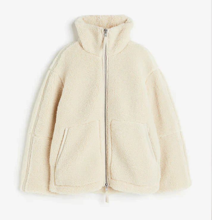 Damen Winterjacke Warm Reißverschluss Kragen