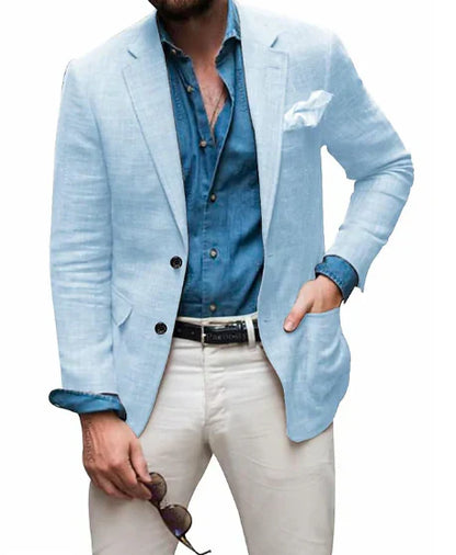 Herren Leinenblazer Elegant Hochzeit - IdealeKleiden