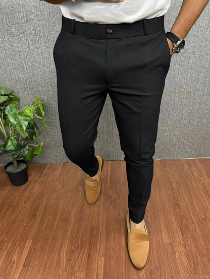 Herren Anzughose Halbformell Slim Fit - IdealeKleiden