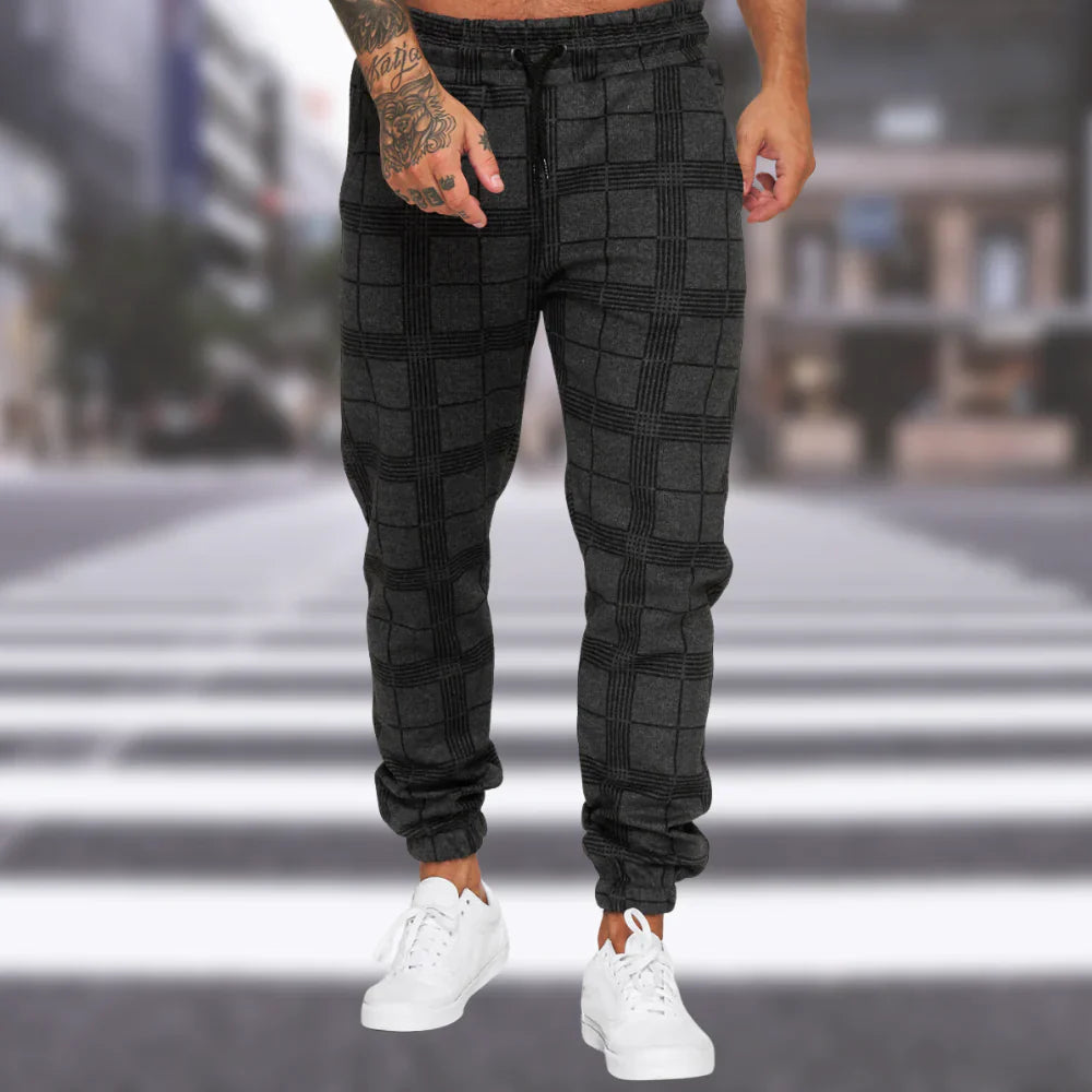 Herrenhose Karo Modern Stylish - IdealeKleiden