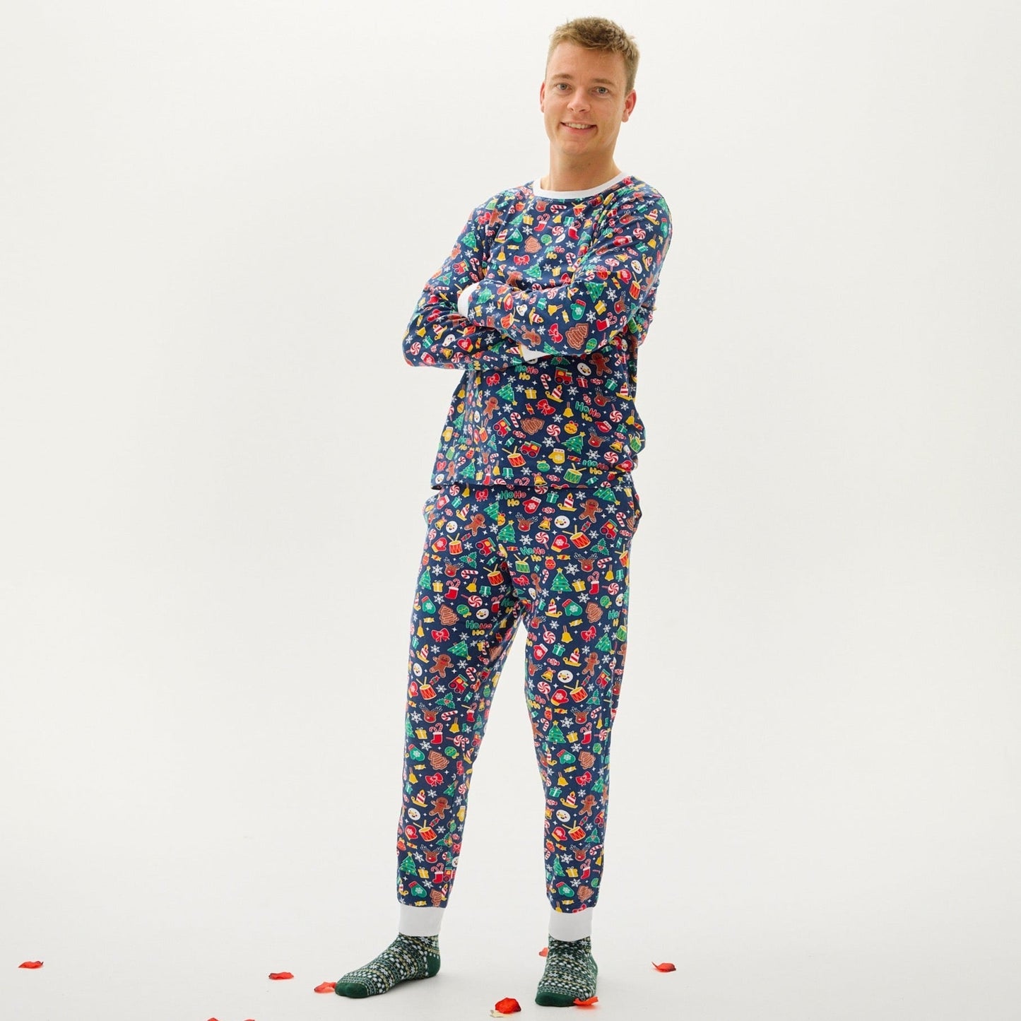 Weihnachts-Pyjama Herren Lustig - IdealeKleiden