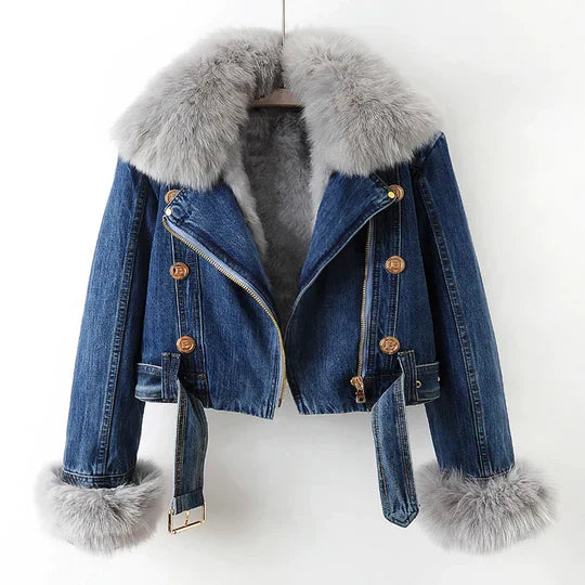 Stylish Denim Jacke Damen Trendy Design