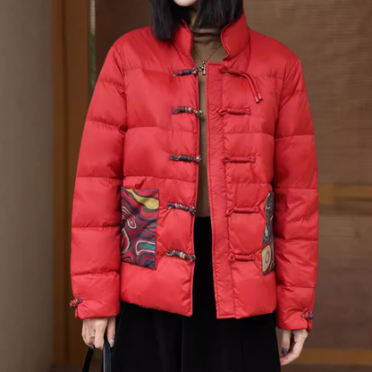 Stylische Winterjacke Frauen Warm & Elegant