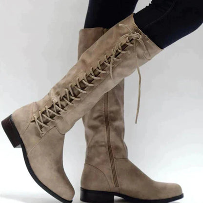 Elegante Damenschuhe Schnürstiefel