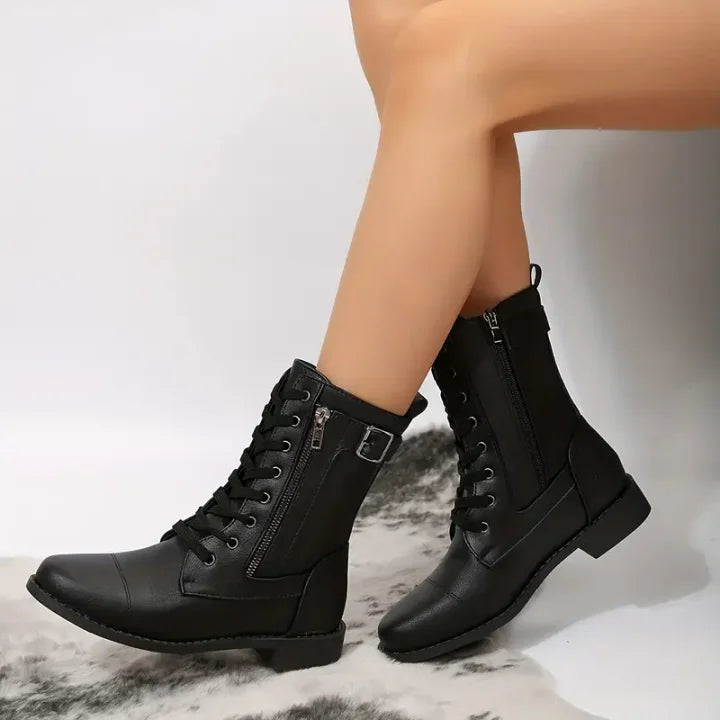 Damen Wanderstiefel Robust Rundzehen