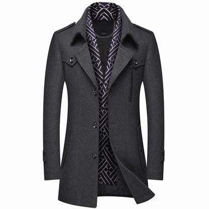 Herren Winterjacke Elegant Isoliert - IdealeKleiden