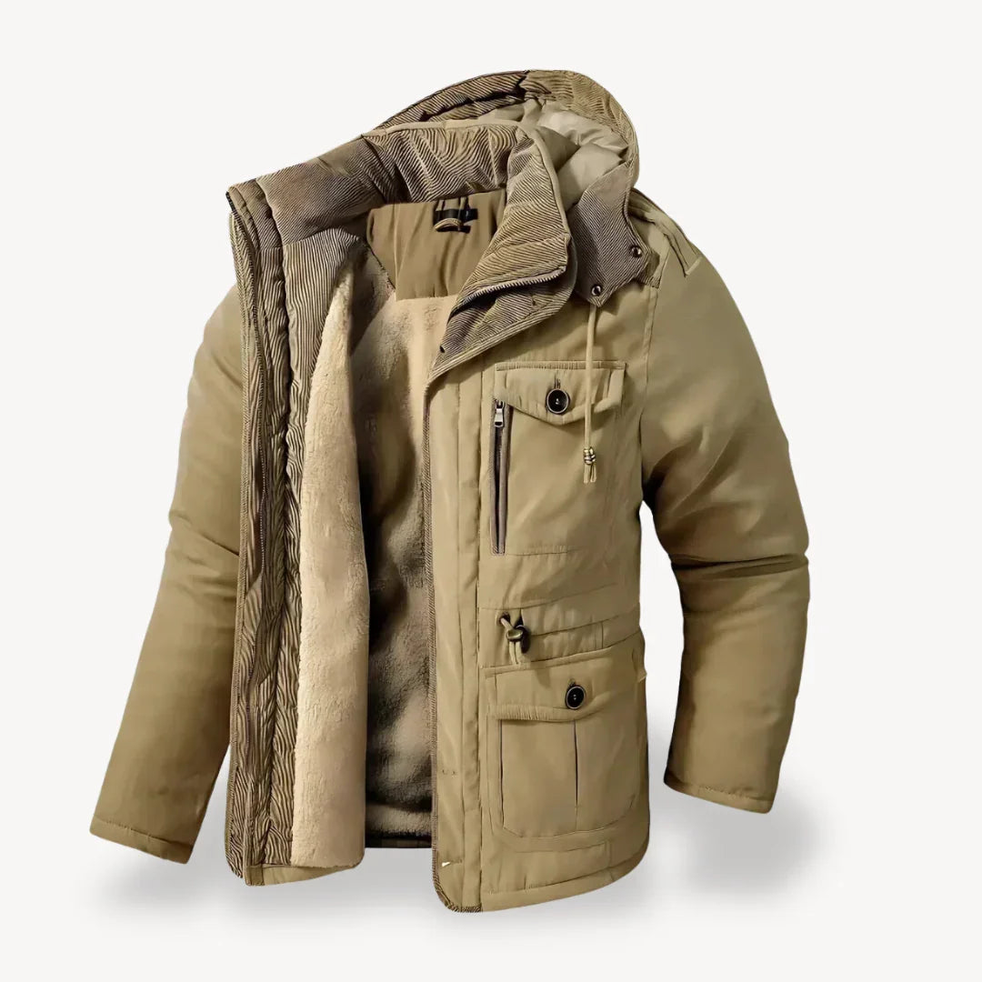 Herren Winterjacke Robust Fleece Isolierung