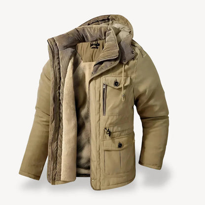 Herren Winterjacke Robust Fleece Isolierung