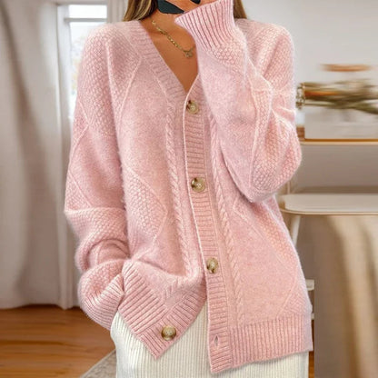 Damen Cardigan Weich Strick