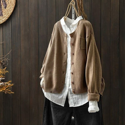 Weicher Cardigan Strick Oversized Bequem