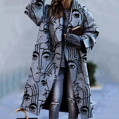 Stylische Damenjacke Längsmodell