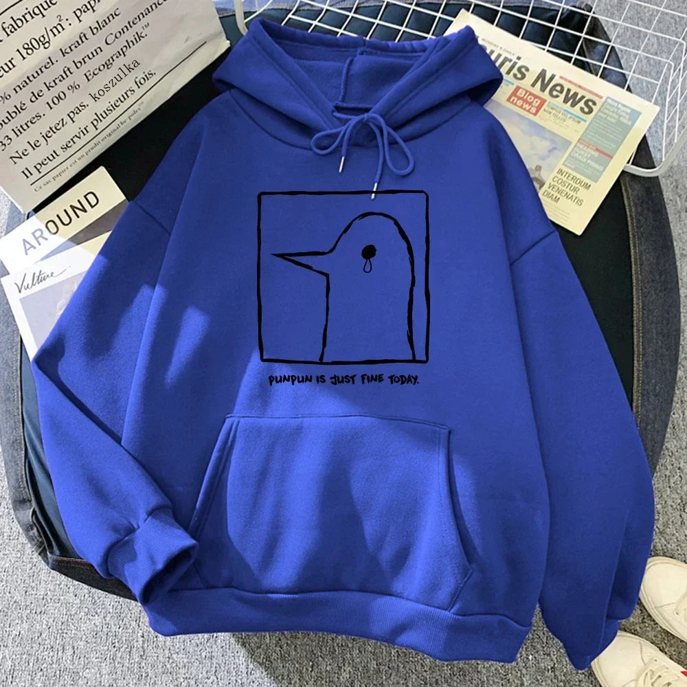 Stylische Hoodie Punpun Grafik