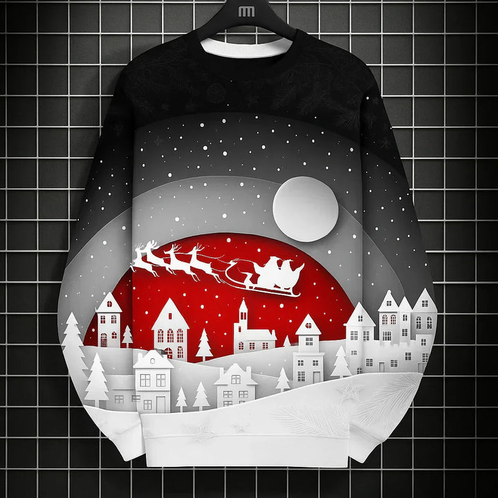 Weihnachts Sweatshirt Herren - Bequem &amp; Einzigartig 3D Druck