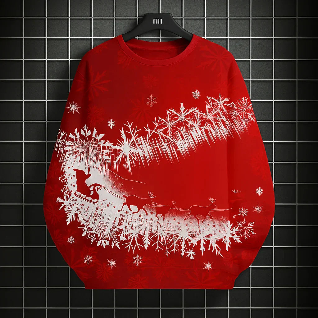 Weihnachts Sweatshirt Herren - Bequem & Einzigartig 3D Druck