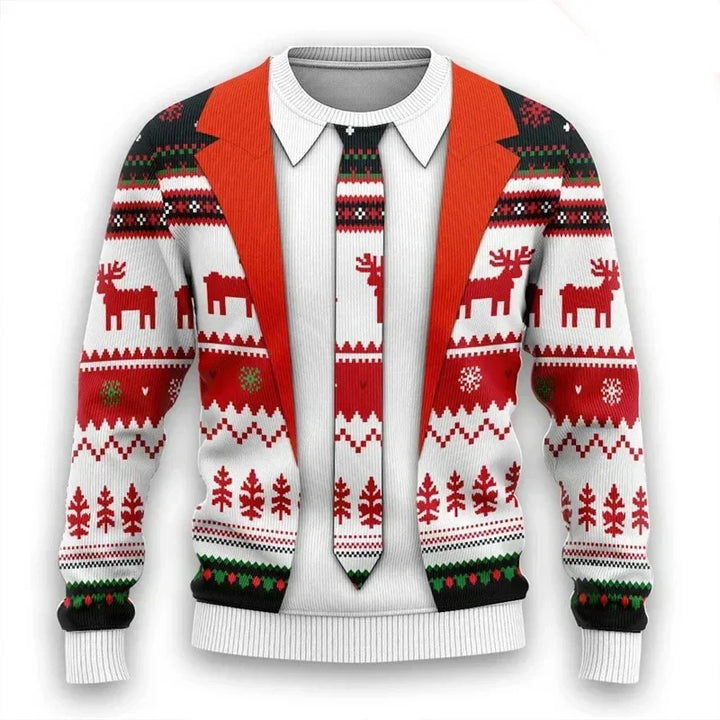 Weihnachtspullover 3D Design Warm &amp; Stylish